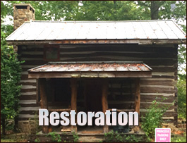 Historic Log Cabin Restoration  Pope Army Airfield, North Carolina